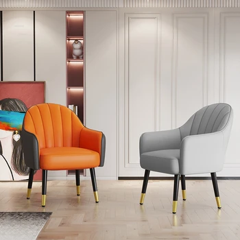 Nordic Tech Плат Обратно Хол столове Модерни минималистични мебели за хол Офис преговори Свободно време Единично кресло