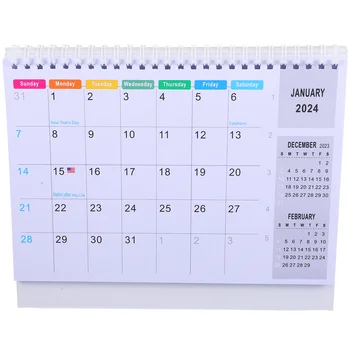 Office Календар за бюро Календар за ежедневна употреба Домакинство Месечен постоянен календар Декоративен за плановик График Офис консумативи