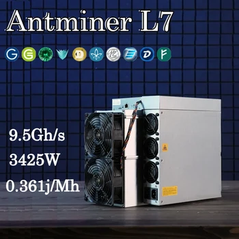 Officia Antminer L7 9500Mh Asic миньор 9050Mh 8800M 8550M 9300M DOGE Crypto Mining нова машина В наличност, Безплатна доставка