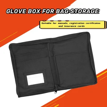 Oxford Cloth Multi-pocket Portable Document Storage Bag Glove Box Manual Registration Card Съхраняване Подреждане Интериорни консумативи за автомобили