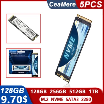 P03 5PCS M.2 Pcie 128GB 256GB 512GB 1TB ssd m.2 2280 SSD твърд диск твърд диск за лаптоп настолен NVMe