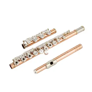 Pearl Quantz PF-8950ES флейта висококачествен фосфор мед 17 ключа флейта отворен отвор E-Mech флейта музикален инструмент