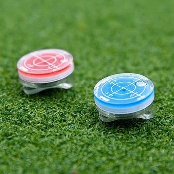Pgm 2023 Нов голф Niveau Functie Marks Magnetische Cap Clip Golfbal Marker Rood En Blauw
