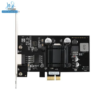 POE Gigabit мрежова карта Индустриална камера Придобиване на изображения PCIe1X захранване мрежова карта Индустриална I210 Ethernet