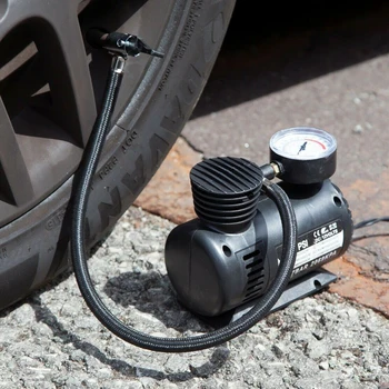 Portable 12V 300psi мини въздушен компресор помпа гума гума инфлатор 15LPM бързо напомпайте за авто мотоциклет каяк велосипед черен