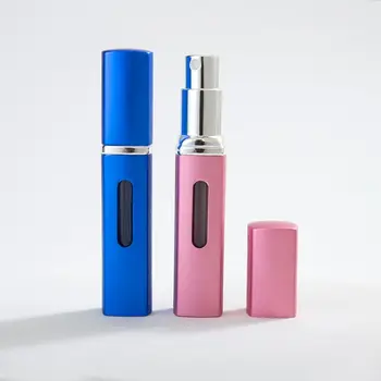 Portable 8ml празен парфюм за многократна употреба Crystal дъното бутилка козметични контейнери парфюм пулверизатор спрей дозатор за пътуване