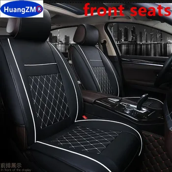 PU Кожено столче за кола Универсално прилягане Повечето автомобили за Seat ibiza Chevrolet Spark III Nissan NV200 Възглавница на седалката