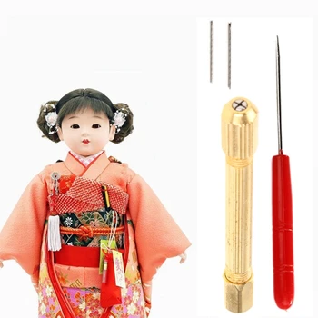 Q0KB за метален инструмент за възпроизвеждане на игла за коса на кукла