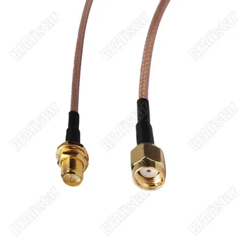 RP-SMA мъжки (женски щифт) към RP-SMA женски (мъжки щифт) преграда гайка RG316 кабел за Wifi антена 15cm / 30cm / 50cm / 80cm / 1M / 2Meter