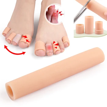 s/l Протектори за подложки за царевица Мека възглавница за пръсти Tube Sebs Протектори за нокти на краката Мазоли Блистери за жени Мъже Облекчаване на болката