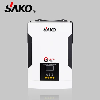 Sako Нов дизайн Sunon Pro 3.5Kw 12V 220V 50Hz 60Hz генератор Изключване на мрежата Слънчев хибриден инвертор