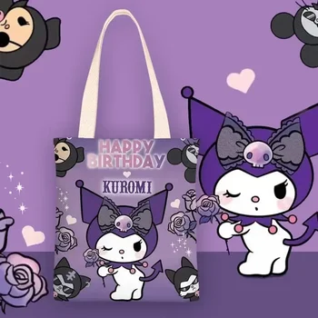 Sanrio платно чанта женски аниме карикатура Kuromi моята мелодия Hello Kitty рамо чанта Cinnamoroll прост студент клас чанта чанта