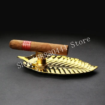 Simple Personality Cigar Ashtray Fashion and Practical Ashtray With Sharp Cigar Drill Holder Аксесоари за пушене Запалки Начало