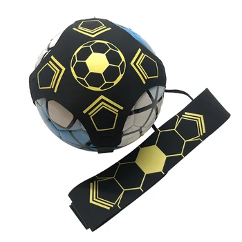Soccer топка жонглиране чанти практичен футболен треньор еластичен колан регулируема помощ подобряване на отзивчивостта за начинаещи консумативи