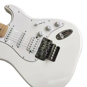ST Електрическа китара с махагоново тяло, кленов пръст, хромиран хардуер, високо качество, безплатна доставка