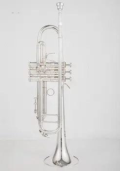 Stradivarius 190s-37 50-та годишнина Сребърен тромпет тръба плосък инструмент месинг Strudents