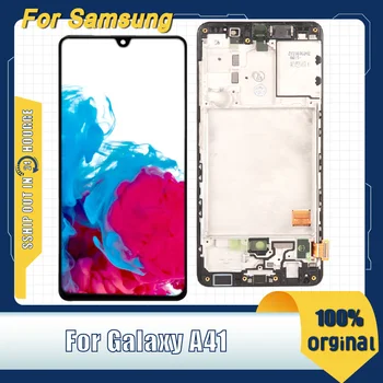 Super Amoled за Samsung GALAXY A41 A415 LCD дисплей със сензорен екран дигитайзер събрание SM-A415F SM-A415F / DS LCD ремонтни части