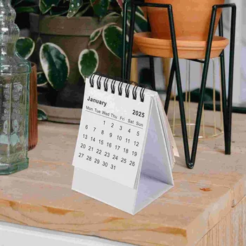 Table Desk Tabletop 2025 Календар Календар на домашното бюро 2025 Календар на таблицата Творчески календар Декор за бюро Домашен декор