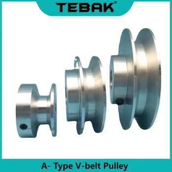 TEBAK A- тип V-ремъчна ролка Висококачествена 1PCS задвижващо колело на моторния ремък 40mm 60mm 80mm 100mm V-ремъчна ролка Единична жлеб A- тип