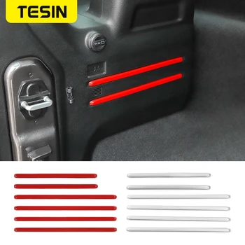 TESIN ABS кола заден багажник багажника кутия декорация лента формоване капак подстригване стикери за Jeep Wrangler JL 2018+ аксесоари