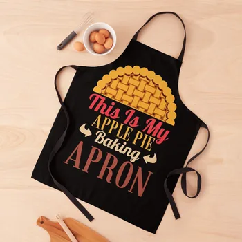 This Is My Apple Pie Baking Shirt Престилка Дамска рокля Дамски рокли Неща за кухненски сервитьорски униформи Престилка