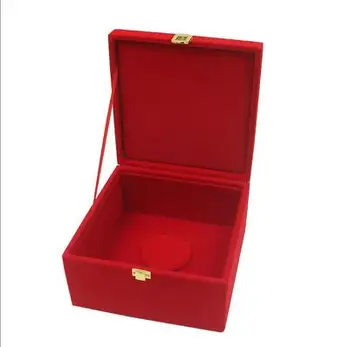Tiara Box Сватбена подаръчна кутия Тиара Дрънкулка кутия за съхранение Дървена кутия за бижута Организатор 18x18x10cm Дисплей за опаковане на бижута