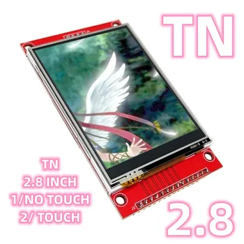 TN 2.8 Серия ILI9341 червен модул 320 * 240 TFT ДВЕ ОПЦИИ 4 Тел SPI сериен дисплей ESP32 Електроника