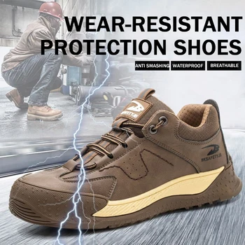TopFight Unisex 6KV изолирани износоустойчиви дишащи работни обувки размер 35-46 стоманени пръсти висококачествени ботуши за безопасност