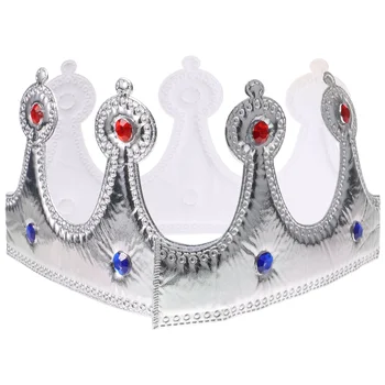 Toyvian Regal King Crown Gold Plastic King Queen Prince Princess Crown Birthday Hat King Halloween Crowns Costume Shower
