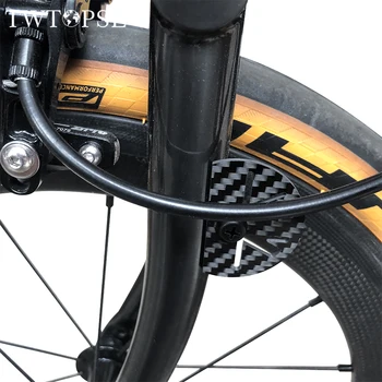 TWTOPSE Hollow T800 Carbon велосипед спирачка Shift кабел Fender плоча за Brompton сгъваем велосипед 3sixty PIKES кабели жилища диск