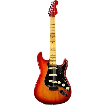 Ultra Luxe S t Кленов пръст плазмена червена китара