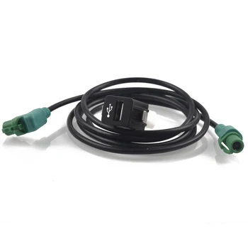 USB входен кабелен кабелен сноп CD плейър Aux адаптер за BMW 3 X5 X6 Z E88 E90 E91 E91 F10 F11 F18