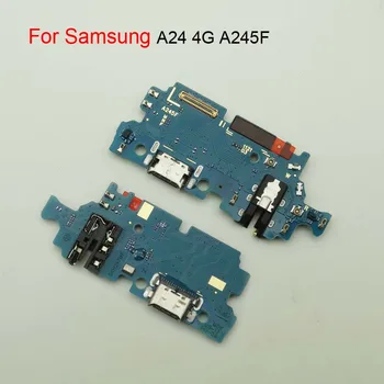 USB порт за зареждане Док док за Samsung Galaxy A24 4G A245F SM-A245 Бързо зарядно устройство конектор съвет Flex кабел