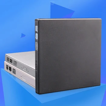 USB2.0 Външен DVD RW горелка Тънък оптичен диск Plug and Play DVD рекордер Външно оптично устройство за лаптоп PC Desktop