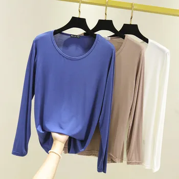 VOLALO 2023 Нова мека безплатна свободна гореща продажба Твърда свежа лятна нова тениска Дамска мода Естествена къса основна риза 8 цвята