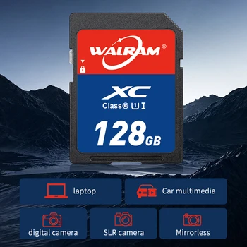 Walram SD карта 256GB 128GB 64GB 32GB карта с памет Classe10 видео SD памет кола високоскоростен капацитет UHS-I карта за камера