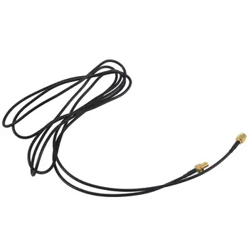 WIFI антена удължителен кабел RP-SMA мъжки към RP-SMA женски RF конектор адаптер RG174 2M