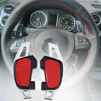Автомобилен волан DSG Shift Пера за смяна на предавките Стикери за Volkswagen Golf7 GTI R Rline GTE GTD MK7 Авто аксесоари