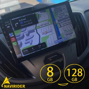 автомобилен мултимедиен видео плейър за Ford transit MK8 2018 Tourneo Custom 2020 Android 13 радио стерео екран GPS навигационна система