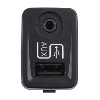 Автомобилен спомагателен AUX USB порт гнездо стереоуредби адаптер съвместим за 1SJ82JXWAA 2012-2014 аудио-интерфейс аудио-вход