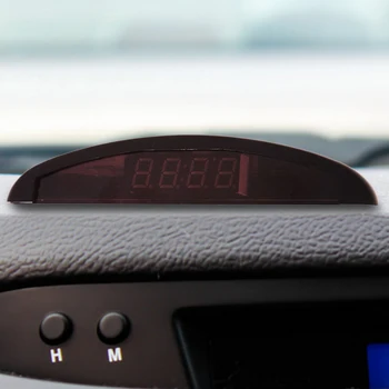  Автомобилен температурен часовник Многофункционален автомобилен електронен часовник Преносим външен практичен удобен удобен стрес аксесоари за кола