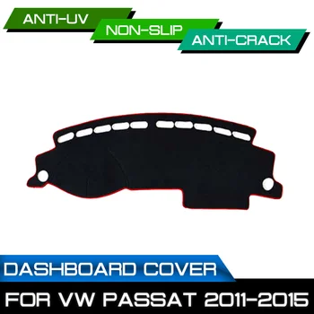 Автомобилна подложка за табло за Volkswagen Passat 2011 2012 2013 2014 2015 Анти-мръсна неплъзгаща се Dash Cover Mat UV защита сянка