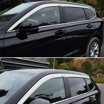 Аксесоари за кола за Honda CRV CR-V 2023+ алуминиева сплав Врата Визьор Vent Shades Sun Rain Guard 6PCS