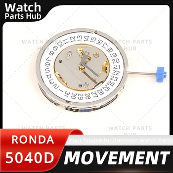 Аксесоари за часовници Швейцария Ronda 5040d движение оригинален кварцов часовник бял