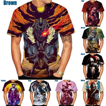 Аниме Goblin Slayer Графични T ризи за мъжко облекло 3D отпечатана манга тениска Harajuku мода улично облекло къс ръкав y2k върхове