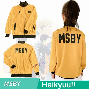 Аниме Haikyuu MSBY екип яке 3D печат есен зима Haikyu бейзболни якета стойка яка мъже/жени хип-хоп яке