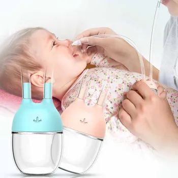 Бебешки аспиратор за нос Бебешки почистващ препарат за нос Аксесоари за бебета Комплект за хигиена на новороденото Инхалатор за хрема Детски неща за здравословна грижа