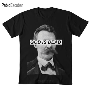 Бог е мъртъв Тениска Бог е мъртъв Фридрих Ницше Ницше нихилизъм екзистенциален екзистенциализъм