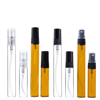  Бутилки за многократна употреба 5/10ML Прозрачен пластмасов парфюм пулверизатор Мини празна спрей бутилка Преносими аксесоари за пътуване