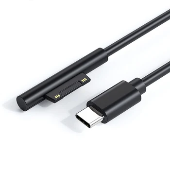 Бързо зареждане USB Type-C захранване за Microsoft Surface Pro 7 3 4 5 6 15V 3A PD зарядно за таблет адаптер кабелен кабел